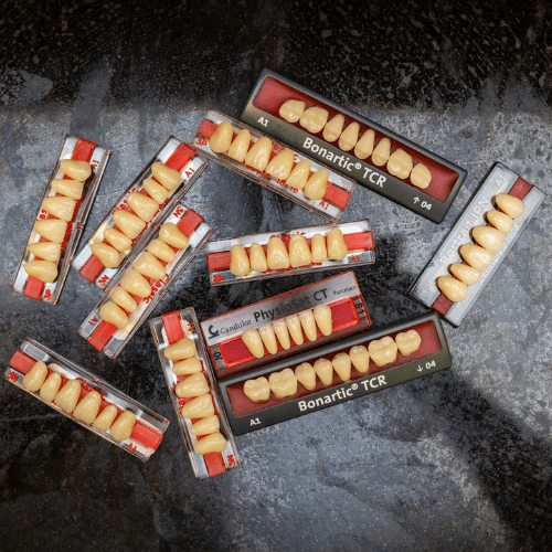 displays of dental implants.